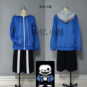 失忆小屋 传说之下蓝sans 运动服骷髅兄弟春秋休闲cosplay服装套