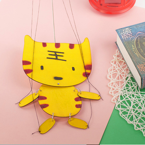 儿童关节木偶人物玩具装饰摆件礼品玩偶女孩娃娃提线拉扯小鹿动物0人