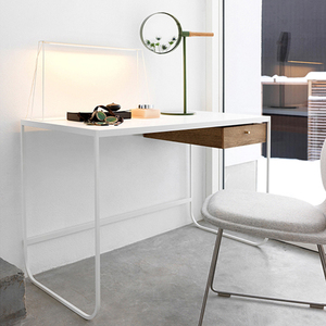 北欧学生书桌极简易写字桌房间电脑桌写字台抽屉办公桌卧室书桌子