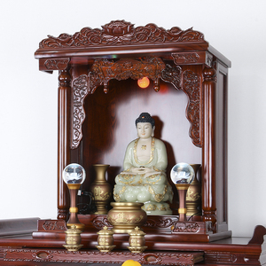 香火神位供台神龛供佛神台柜佛龛立柜供桌实木经济家用小佛台新品