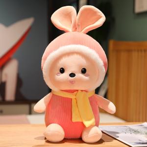 围巾兔玩偶