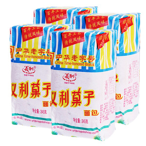 义利蜡纸果子面包245g*4营养早餐食品手撕零食老北京特产传统面包