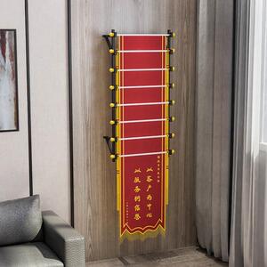 公司多层架医院厂旗挂旗壁挂式锦旗收纳架驾校时尚可移动储物架