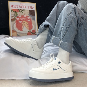 回力奶油大头鞋厚底小白鞋女春秋百搭鞋子网红小众休闲板鞋ins潮