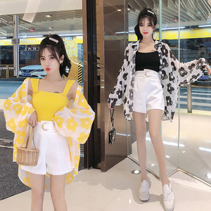 网红爆款套装女夏小矮个子155搭配显高洋气小吊带高腰短裤三件套