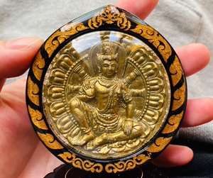 泽度金天神 车摆 2550 fh版 观世音 南海黑龙王法相 泰国佛牌