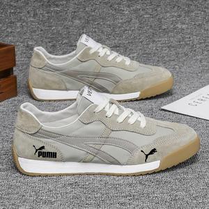 正品男鞋夏季新款透气帆布鞋子男板鞋学生运动阿甘鞋一线万达148