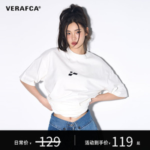 VFC/VERAF CA基础logo纯色T恤美式复古运动短袖潮牌宽松男女同款