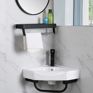 家用三角洗手盆转角卫生间壁挂式洗手盆陶瓷洗脸盆小户型阳台面盆