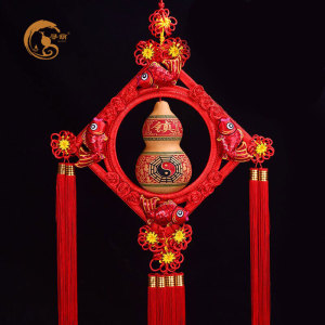 501人付款淘宝原矿朱砂八卦中国结雕刻复古莲花扁隔珠diy饰品挂件