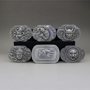 足银999 纯银 腰带扣皮带扣 男士女士孙悟空佛魔龙头狮子狮头做旧