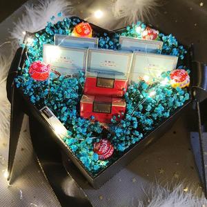 一鹿有你套装礼盒创意情人节礼物烟满天星花束礼盒送男朋友送爸爸