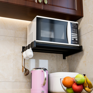 适用于格兰仕小米微波炉架子置物架挂墙上壁挂式支架厨房烤箱挂架