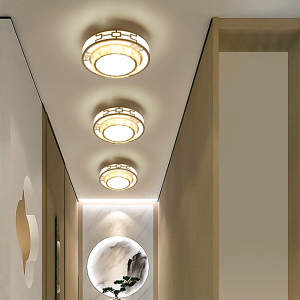 新中式阳台灯led吸顶灯圆形古典书房玄关过道灯简约现代卧室灯具