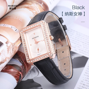 phireste翡拉蒂纳斯女神钻石手表ins轻奢欧美时尚腕表红色ph5588b