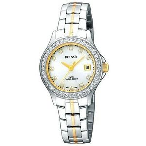 pulsar脉冲星女款水晶白色手表ph7227