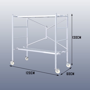 活动移动平台脚手架脚手架升降折叠万向轮收缩加固马凳马镫双层.