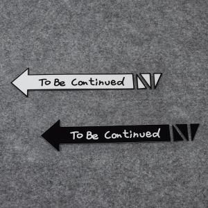 镂空车贴to be continued未完待续jojo的奇妙冒险箭头梗汽车贴纸