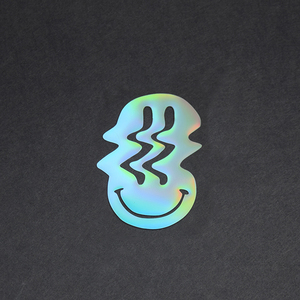 变形笑脸汽车贴纸个性创意鬼脸波浪车窗潮流改装拉花装饰玻璃车身