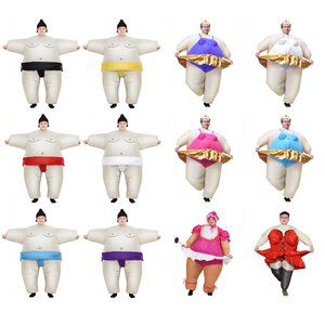 000人付款淘宝成人款日本大相扑充气服装大胖子表演出节日年会搞笑