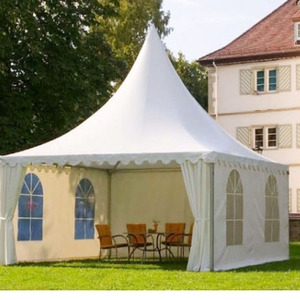 户外欧式尖顶帐篷展会展销车展活动帐篷定做大型婚礼婚庆篷房5米