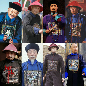 影视装清朝大臣服男朝服巡抚知府蟒袍七品芝麻官县令古装演出服