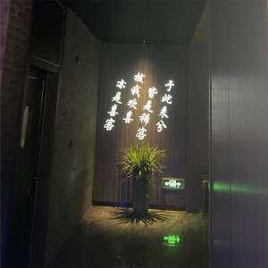 定制室内诗词带文字投影灯logo门头茶室投字射灯酒吧图案装饰背景