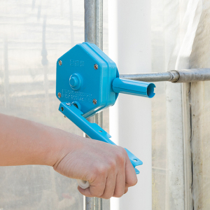 温室大棚手动卷膜器手摇式放风器小型薄膜侧卷顶卷韩式涡轮卷帘机