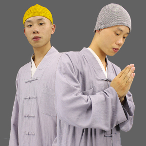 僧帽春秋冬季僧人针织帽瓜皮帽加绒保暖弹力出家僧人帽子和尚帽