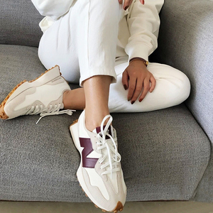 官网正品浪新百伦威张子枫同款nb327男女鞋休闲情侣老爹鞋运动鞋