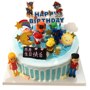 杭州上海网红汪汪队儿童生日水果蛋糕同城配送北京深圳男孩女孩
