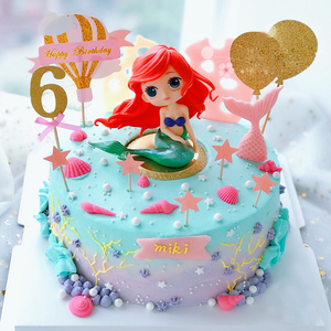 冰雪奇缘北京上海儿童公主生日蛋糕同城配送艾莎叶罗丽送女孩女生