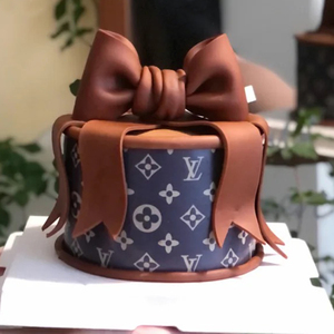 靡仙创意轻奢上海网红翻糖蝴蝶结生日蛋糕同城配送北京杭州送女神