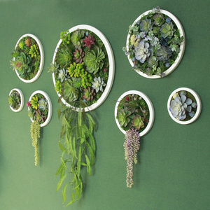 餐馆绿植墙面装饰仿真多肉壁挂植物墙壁创意挂件墙饰阳台挂花造景
