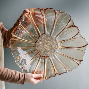 水果盘大容量超大果盘高端大气豪华商务接待会议室接待客厅网红款