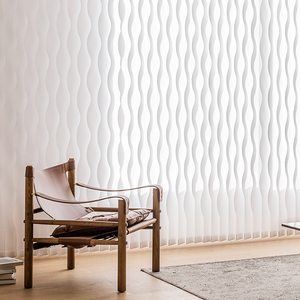 垂直帘竖百叶帘s型水波帘瀑布帘梦幻帘波浪帘格宁斯阳台客厅窗帘