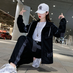 00evak旗舰店天猫名牌运动服套装女春秋2022年新款休闲时尚减龄网红