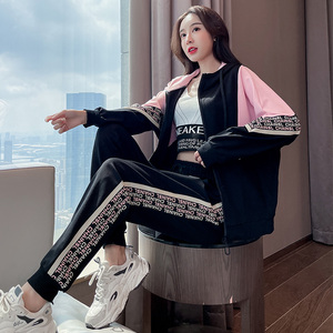 运动服套装女春秋季新款2022名牌时尚网红爆款宽松秋装两件套evak