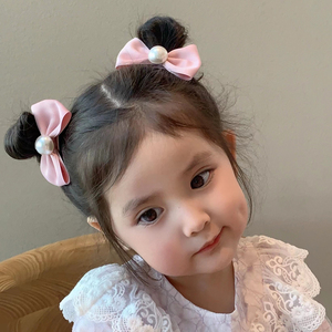 他她企业店铺淘宝韩国儿童女童不伤发可爱花朵发圈女孩宝宝扎头发