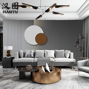 现代简约竖条纹壁布素色客厅沙发背景墙壁纸轻奢酒店餐厅墙纸墙布