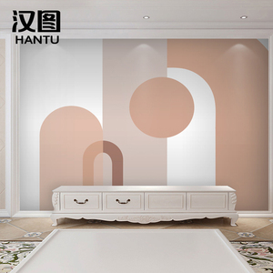 几何图形背景墙客厅
