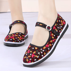 方口北京布鞋女花