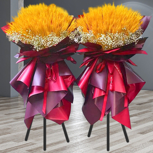 大麦开业花篮开张麦穗三脚架鲜花速递同城配送上海杭州广州深圳