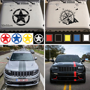 适用于汽车贴纸引擎盖装饰贴车头盖越野吉普划痕贴机盖贴改装拉花