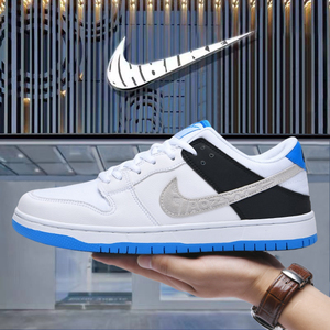 aj男鞋正品官网极光蓝联名款空军一号aj1正版莆田货低帮运动板鞋