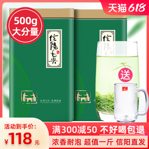 静香毛尖绿茶信阳毛尖2024新茶雨前高山嫩芽500g浓香耐泡型春茶叶