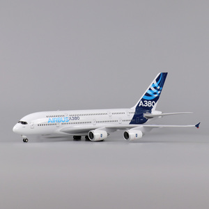 仿真飞机模型拼装摆件带轮747国航空客a380南航客机航模四川8633