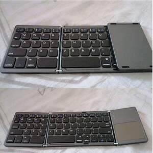 无线便携接通折叠蓝牙键盘带触摸板超薄静音安卓手机外用小键盘