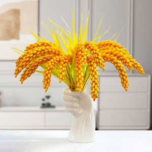 稻穗材料包金色麦穗手工diy装饰品仿真花艺摆件编织制作大麦水稻