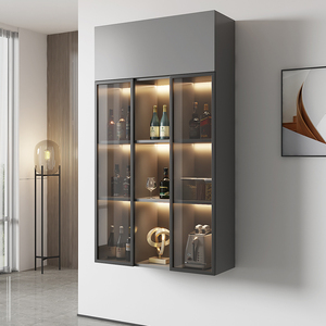 柜金属柜酒柜定制客厅装饰钢板柜置物柜电视柜书柜壁龛71人付款500